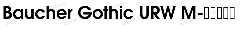 Baucher Gothic URW M字体转换